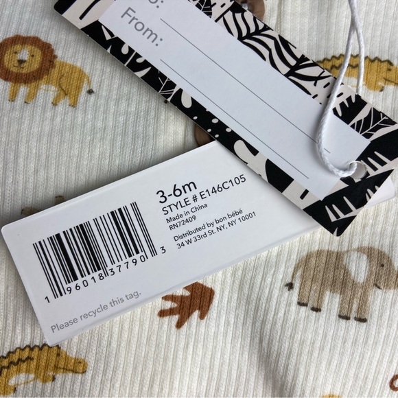 NWT 3 piece set lion, koalas, crocs, monkeys cute onesie matching leggings & hat - Picture 10 of 16